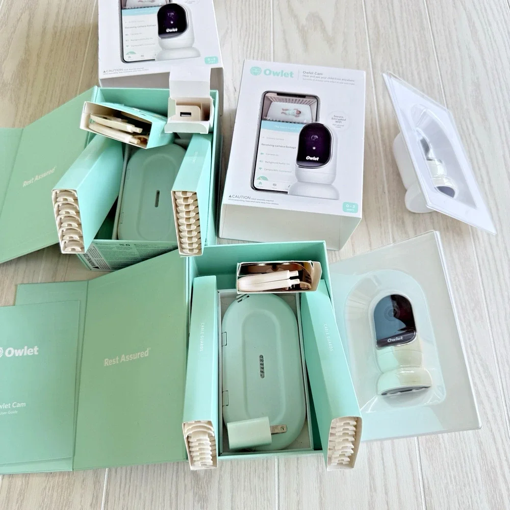 Owlet Smart Camera Set of 2 WiFi Baby Monitor HD Night Vision 0–3 Yrs